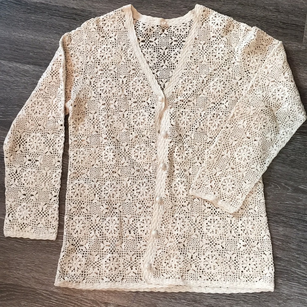 Lace / crochet cardigan